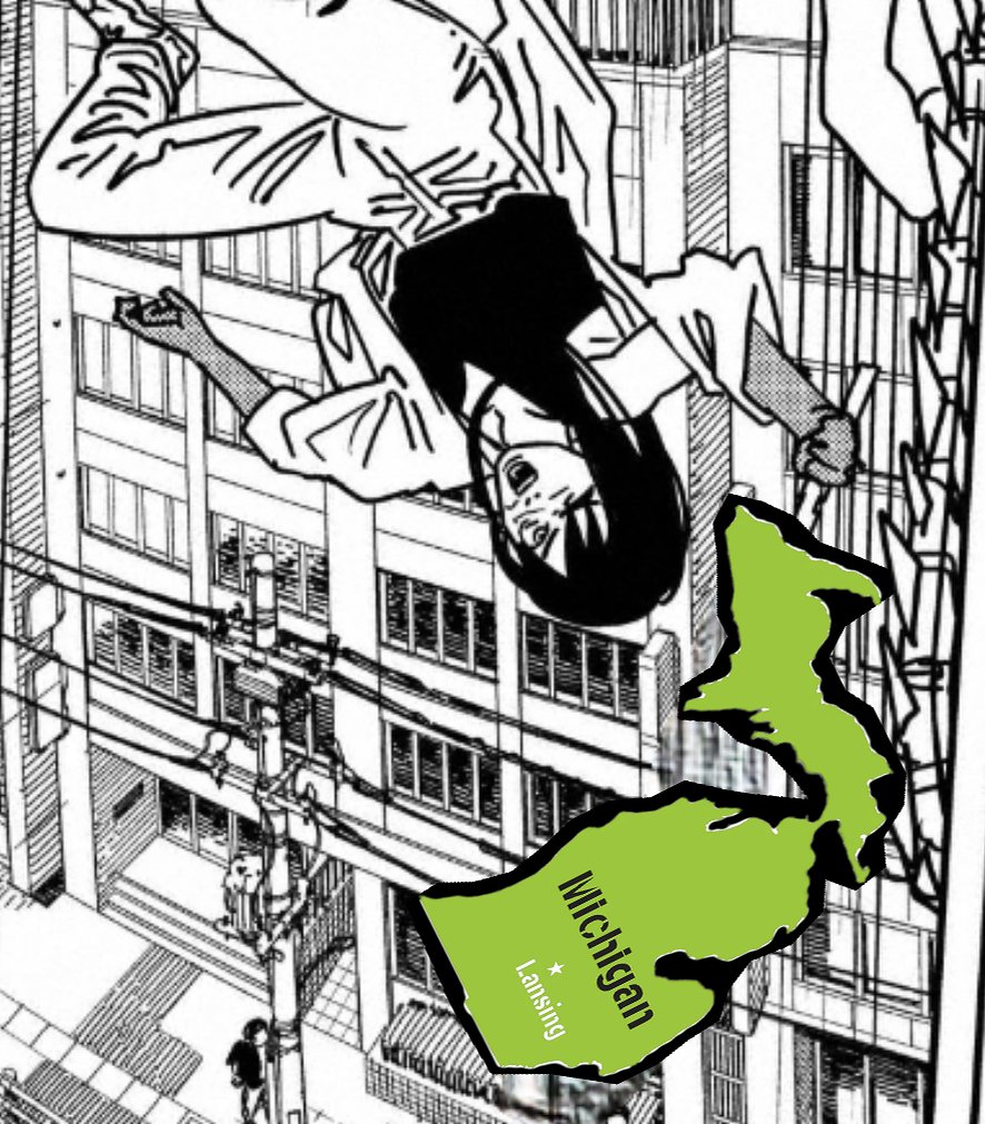 La gente teniendo hype por la espada Michigan y Fujimoto saldra con esta mamada