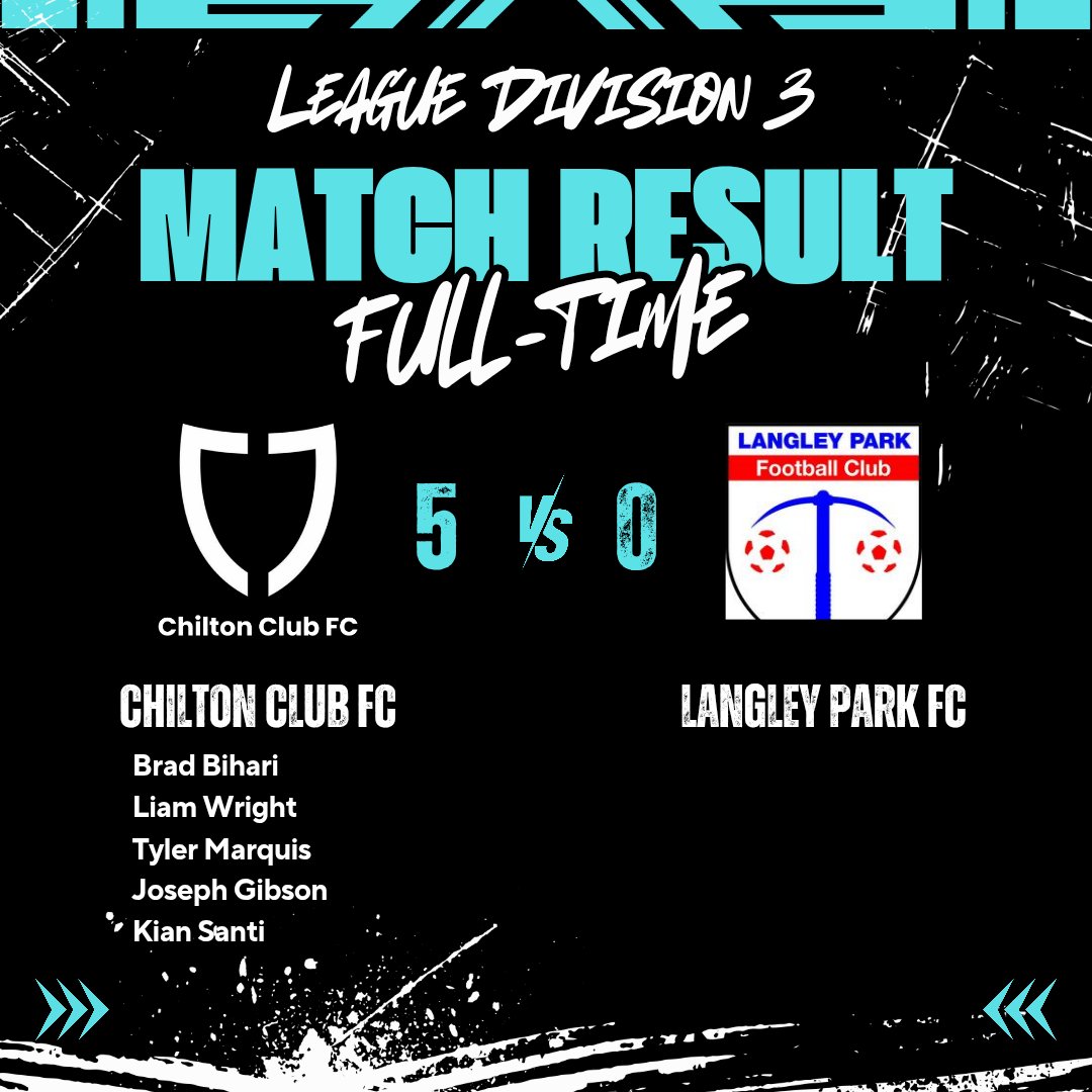 Chilton Club FC 5-0 Langley Park FC 

Solid performance gets us another 3pts.