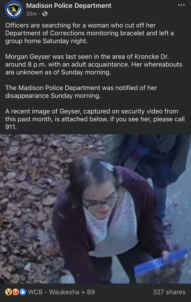 RantyAmyCurtis's tweet image. Morgan Geyser, the trans-identifying girl who was jailed after stabbing her friend multiple times to appease Slenderman, was let out of prison early. 

Today, she cut off her monitor and is missing.

Just for the record, I called this back in March. 

twitchy.com/amy-curtis/202…