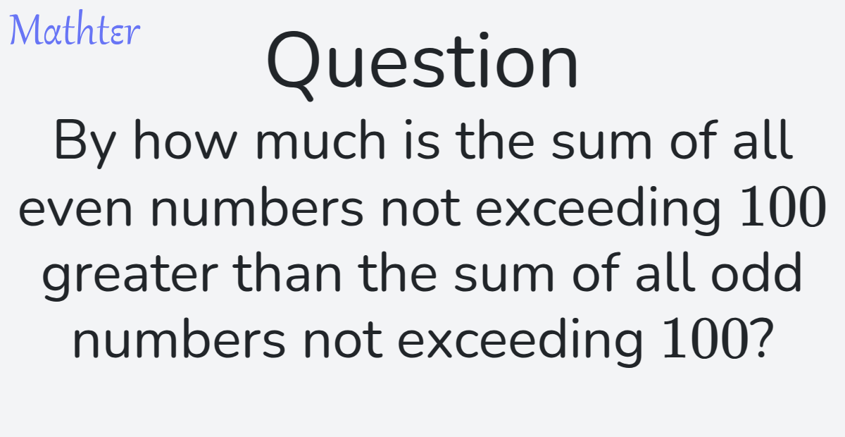 MathterRiddler's tweet image. Puzzle from the Mathter website: mathter.islands.co.il/en/questions/3… 
#Puzzle #Arithmetic #DoubleCounting #AlgebraicTechniques #ReasoningLogic #ArithmeticProgressionArithmeticSequence