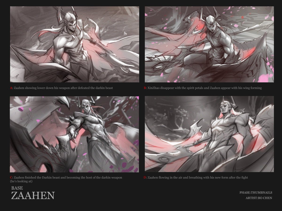 Spideraxe30's tweet image. Zaahen Splash Concepts by Bo Chen artstation.com/artwork/eRnVm3