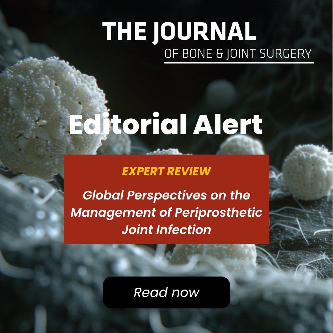 jbjs's tweet image. 🔥 The new JBJS November 19th issue features a standout expert review article you won’t want to miss:

“Global Perspectives on the Management of Periprosthetic Joint Infection”

👉 Read more:  bit.ly/3XD2KGL
 
#JBJS #infection #ThinkJBJS #periprosthetic