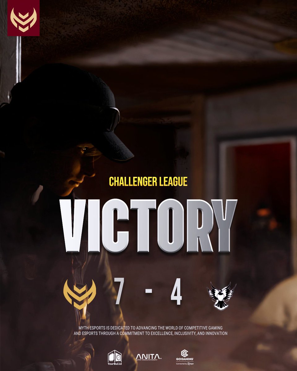 Myth_NL's tweet image. Our rough diamonds were shining brighter than ever, and it shows on the scoreboard.

A beautiful win, and we’re hungrier for more!

Let’s keep pushing. Let’s go.

@aurezidc @baiowga @CorreiaR6 @croquinhoo8 @Jwoeuk @r6_benji