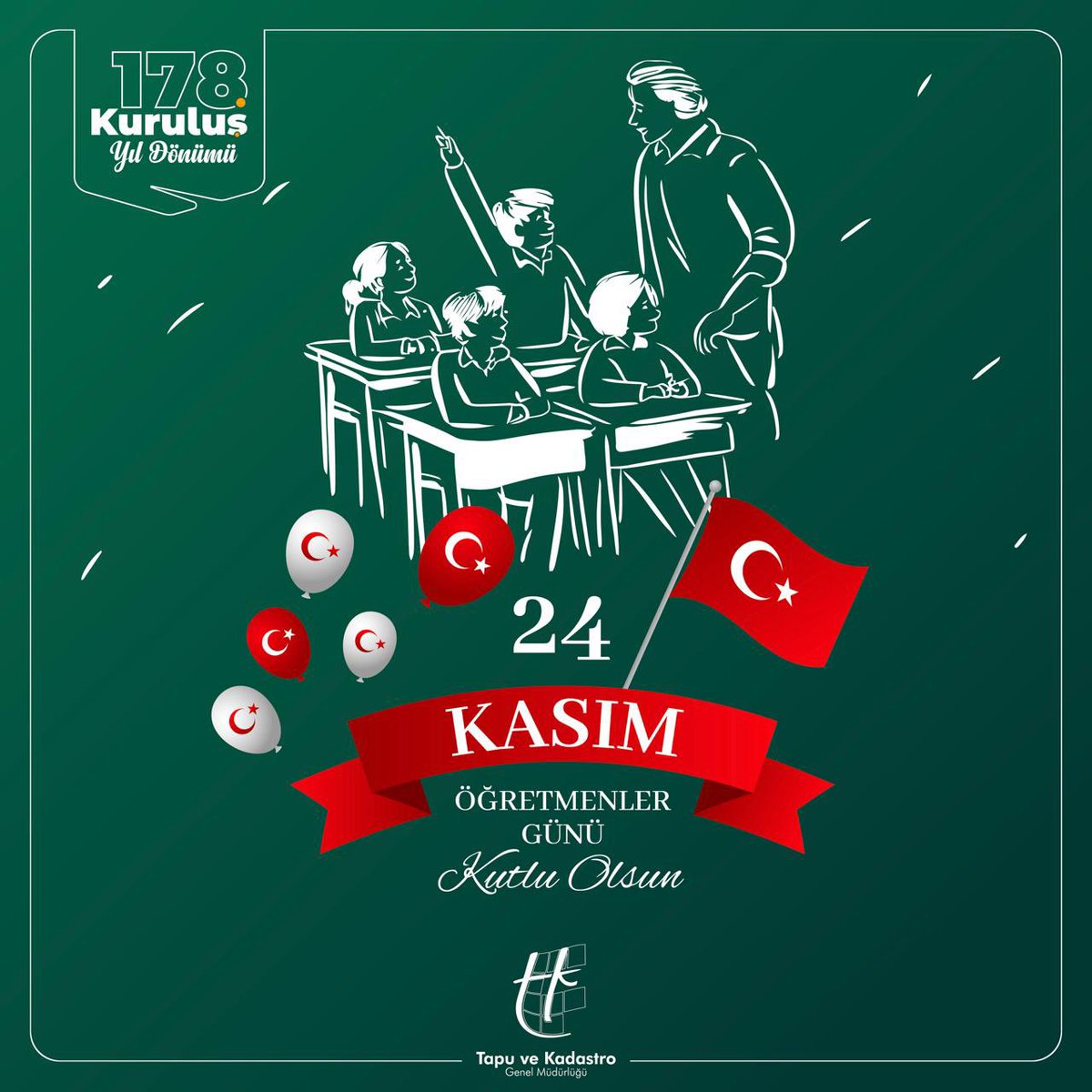 Geleceğimizi şekillendiren, bilgiyle yolumuzu aydınlatan tüm öğretmenlerimizin 24 Kasım Öğretmenler Günü’nü saygı ve minnetle kutluyoruz.
Fedakârlıkları, sabırları ve ülkemizin yarınlarına duydukları inanç için tüm öğretmenlerimize teşekkür ederiz.