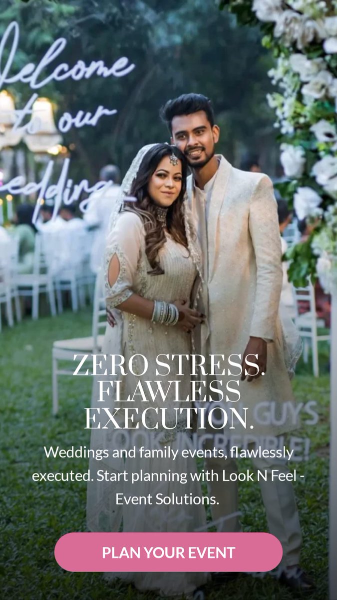 LookNFeelEvent's tweet image. Make your weddings &amp;amp; family events truly unforgettable! 

✅ Stress-free planning
✅ Expert coordination
✅ Memories that last forever

Focus on joy—we handle the rest.

Book Look N Feel - Event Solutions today: api.whatsapp.com/send?phone=880…

#BestEventPlanner #WeddingPlanning #Event