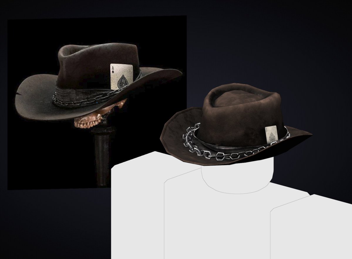 Kyova3D's tweet image. roblox cowboy ace hat ugc

#ROBLOX #robloxugc