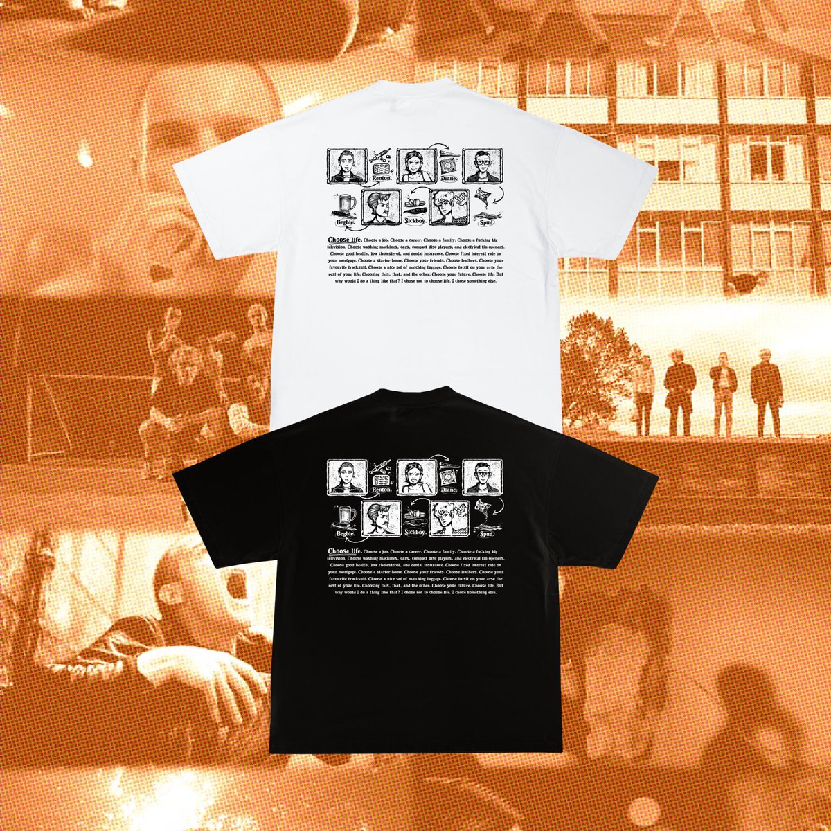 pink0ckaine's tweet photo. OPEN FOR PRE-ORDER ‼️💉

“Choose life…”
Danny Boyle’s Trainspotting (1996) 

Plastisol Ink printed on Stitch Supply Heavy Cotton Black &amp; White Shirt

S/M/L/XL/XXL
IDR 160.000 / $16 (Exclude Shipping) 

PRE-ORDER 12 November - 1 Desember.
Hit my DM to order. Go grab yours now!😮‍💨 https://t.co/hbZye2bo4w