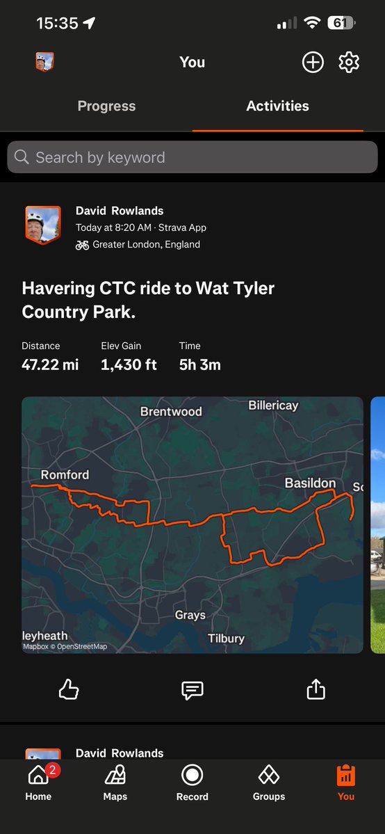 HaveringCycling's tweet image. Weather dried up just in time for three Havering riders earlier. Ride out via Stanford le Hope and Fobbing. Lunch at Wat Tyler Country Park with SEG rider Mel for company. Home via Dry Street and Bulphan. Next Sunday- “Brew Heaven Café” Ramsden Heath.