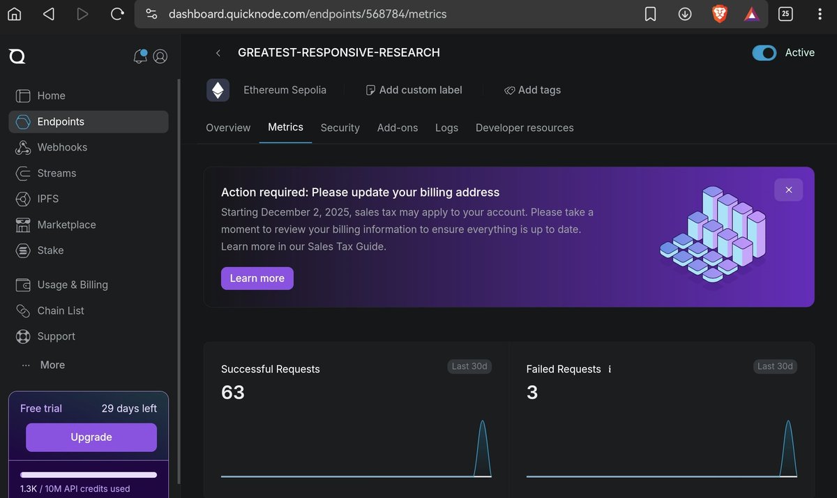 diandraswon's tweet image. Connected to testing networks using node providers like QuickNode and Alchemy via --rpc-url. A must-know for testing against live chains.
#QuickNode #BlockchainDev