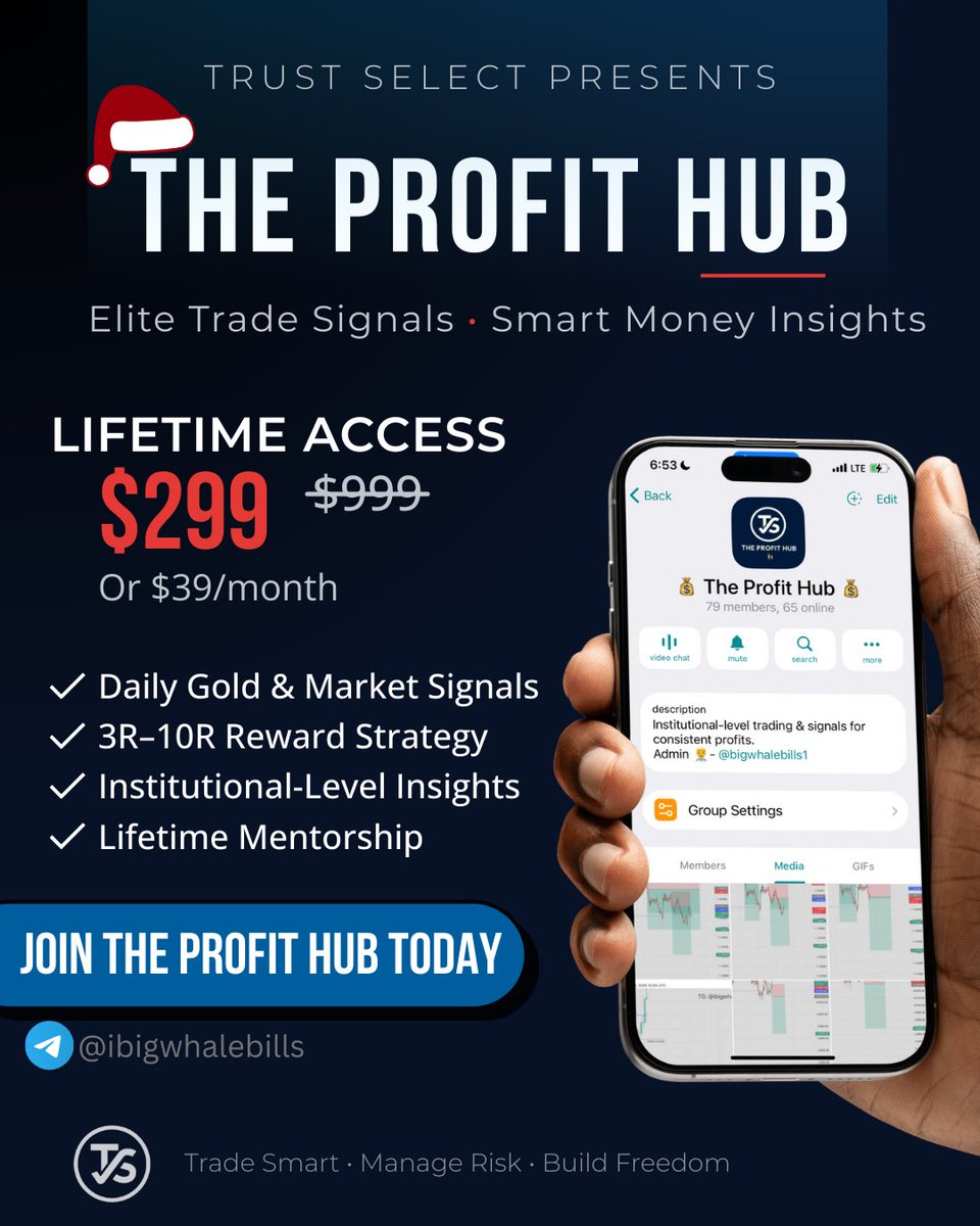 theprofithub_ts's tweet image. HOLIDAY PROMO ONGOING NOW !! 🙌 🥳 

Get access inside the profit hub for only $299 (instead of $999)
