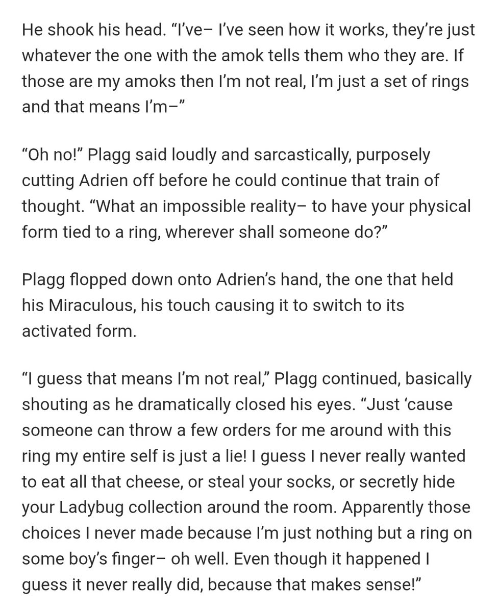 ladynoirose's tweet photo. this is why plagg is one of my favorite choices for who needs to tell adrien the senti deal btw https://t.co/2Npp8j1Ycj
