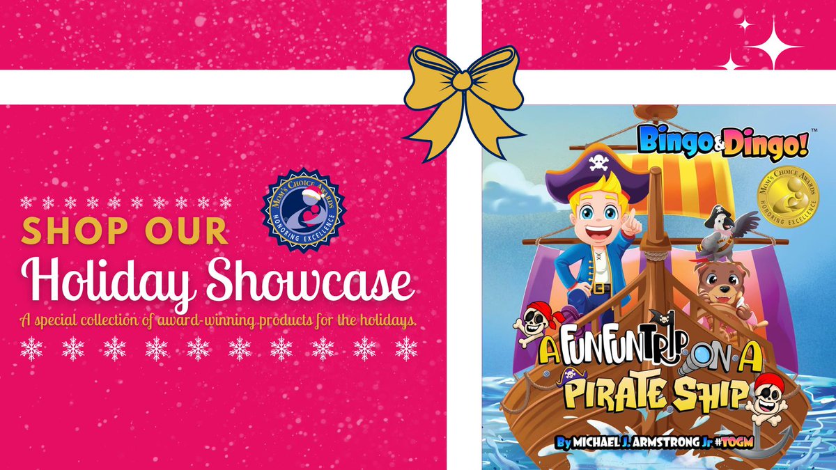 MomsChoiceAward's tweet image. Ahoy, young adventurers! Captain Bingo and his puppy sidekick Dingo invite kids into an interactive pirate treasure-hunt filled with rhyme, exploration &amp;amp; joy. Ideal ages 3-10. 🎉 

Shop: buff.ly/cRMyMr6 

#KidsBook #GiftIdea @TheOneGodMade