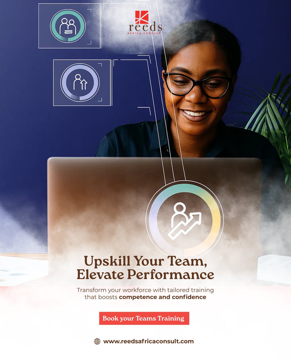 ReedsAfrica's tweet image. Equip your team with the skills to excel in a competitive market.

Our customized training solutions are crafted to enhance abilities and build lasting confidence

Invest in growth that lasts. Book your team’s training session today

#EmployeeDevelopment #ReedsAfricaConsult