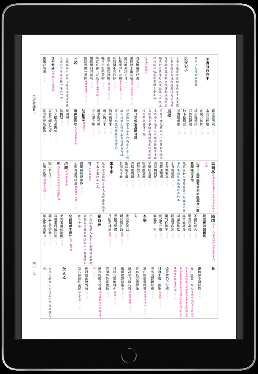 全唐诗九百卷 扬州诗局（电子复刻版）中华书局1960年版，获取方式见我主页下方Google drive link ～
#全唐詩 #漢籍 #LaTeX