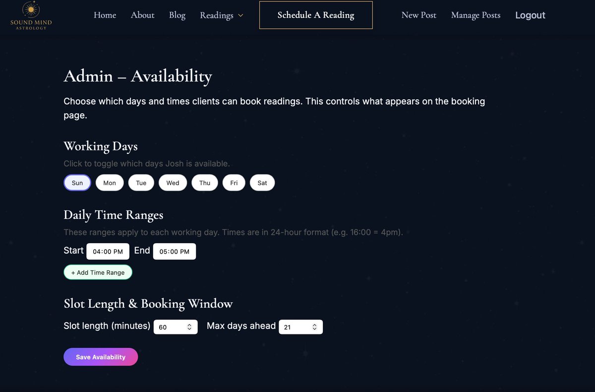 WebBuilders_USA's tweet image. Just created a dynamic scheduler integrated with Google Calendar,MongoDB ,Google API and Node.JS .  Do you want to make an e-commerce business in which a client can schedule an appointment and pay for sessions?? Do you want to use your own Google Calendar??