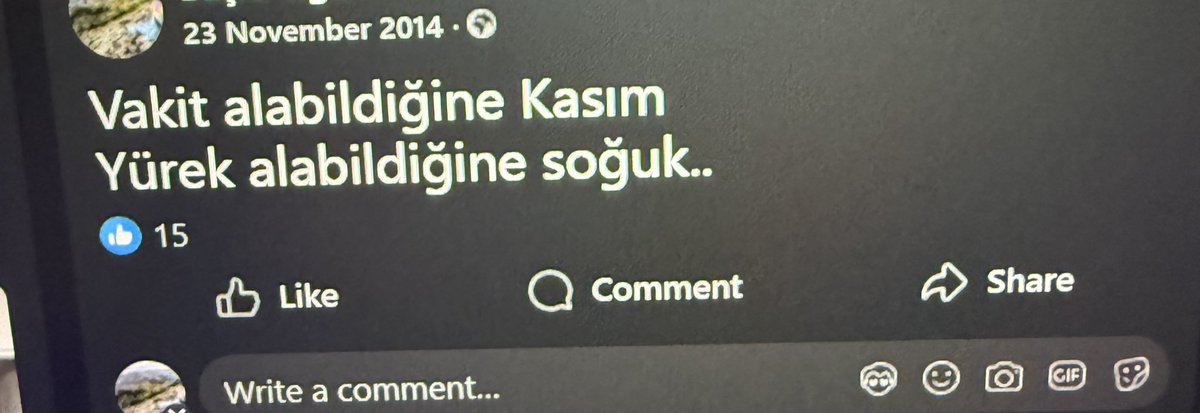 2014 teki dramıma bak. Artik dram değil gram lazim canim