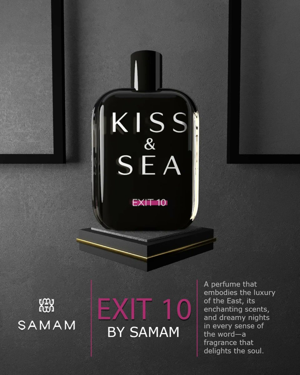 samamperfum's tweet photo. KISS&SEA EXIT 10 BY SAMAM

-----
A perfume that embodies the luxury of the East, its enchanting scents, and dreamy nights in every sense of the word—a fragrance that delights the soul.
------

#kiss&sea #exit10
#samam #perfume #luxury #Fragrance #LuxuryScent #PerfumeLovers #UniqueFragrance