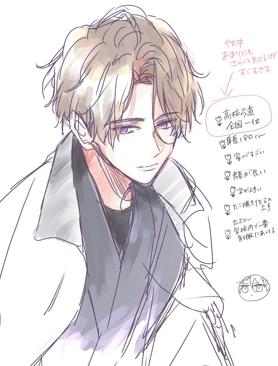 この角度だと上のチョロはどうやって描けばいいのかまだわからない7年目