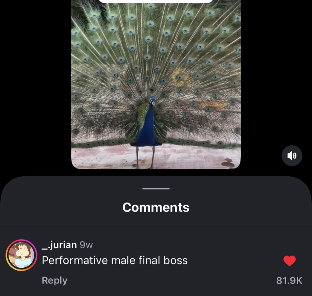 Kulfei's tweet image. somebody just called peacock as performative male final boss lmaooo