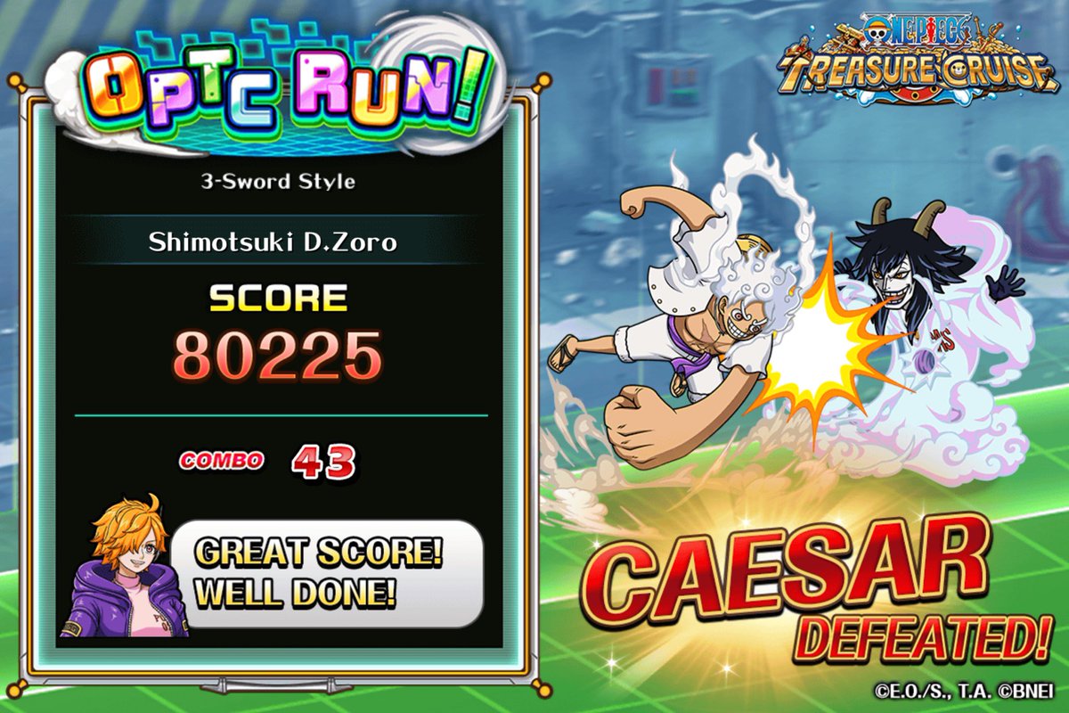 PhillipZiegle13's tweet image. Challenging #OPTCRun right now! 
Obtained Score: 80225
Max Combo: 43

Play from here!
trecru-ww.channel.or.jp/invite/en?id=3…