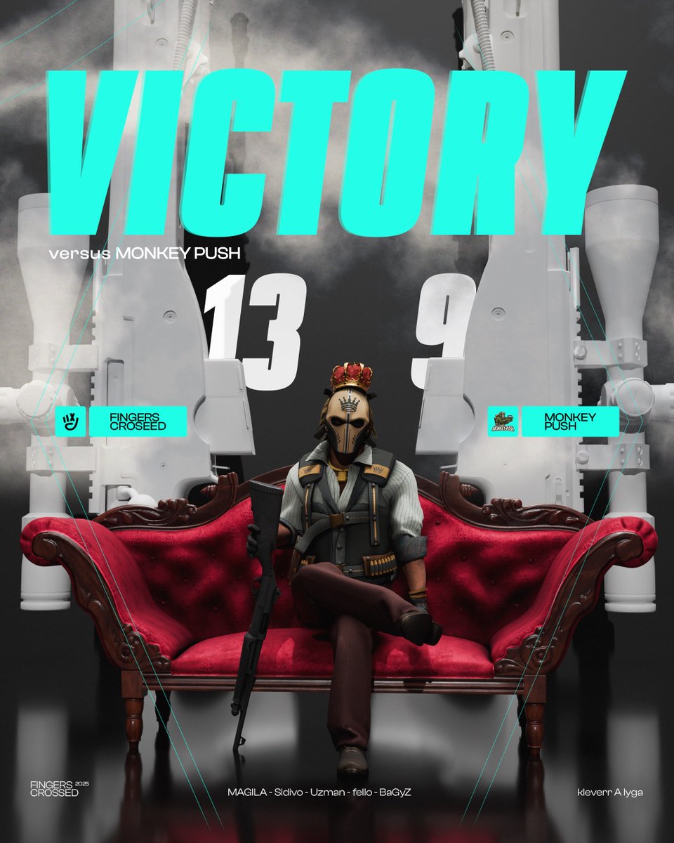 FxCrossed's tweet image. 🇬🇧
13–9 Win🤞
That last round said it all. If you watched, you know 😏
See you in the playoffs

🇱🇹
13–9 Pergalė🤞
Paskutinis round’as pats už save kalba, kas žiūrėjo, tie supras 😏
Susitiksim playoff’uose