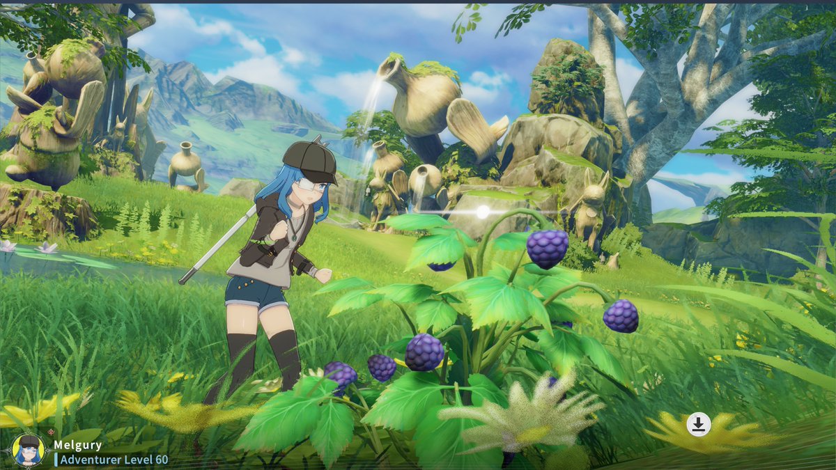 Xboite720's tweet image. Collecting fruits... demons need vitamins too, u know? 🍇 #BlueProtocolStarResonance #StarResonance #BPSR