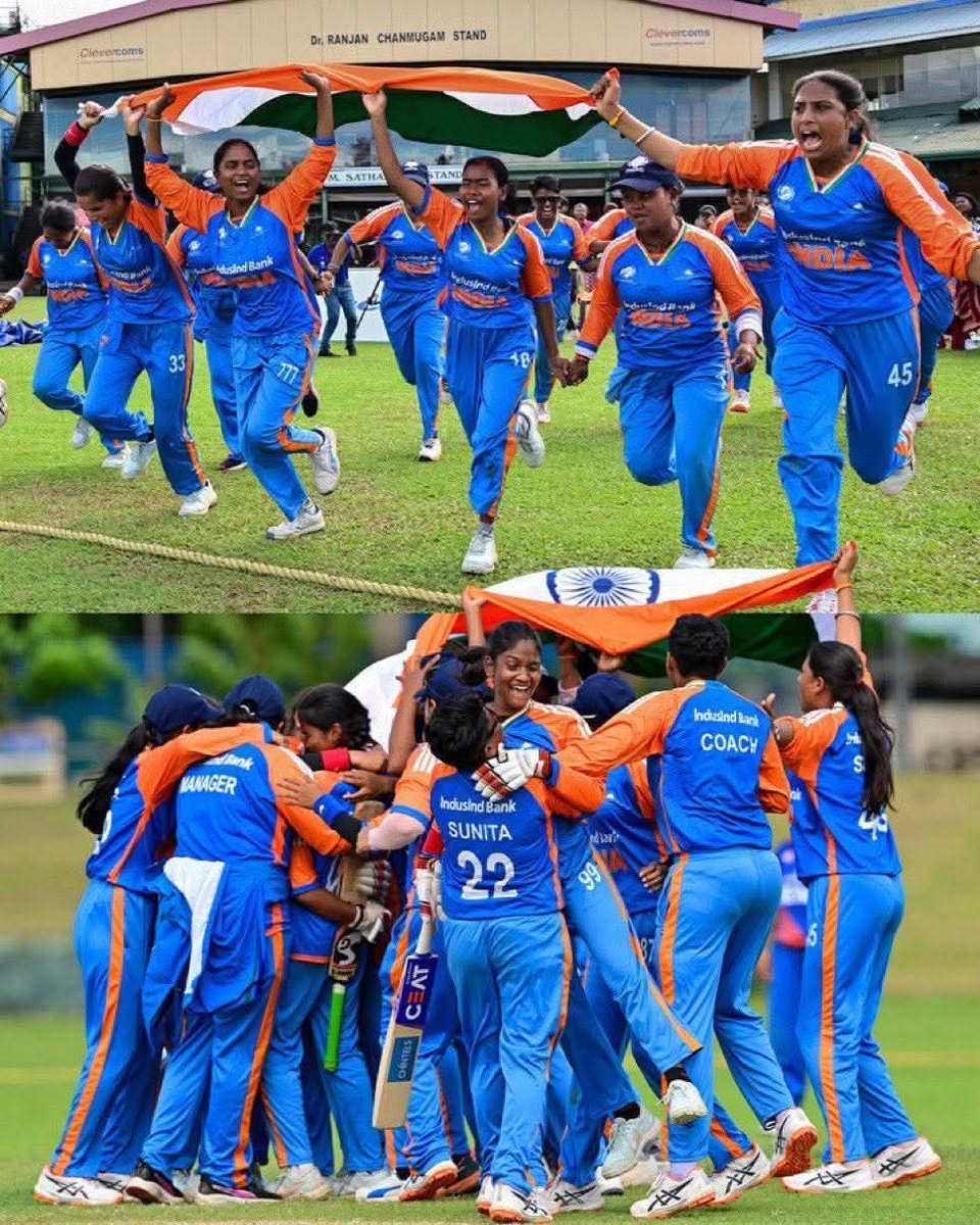 udaypratapmp's tweet image. दृष्टि नहीं, हौसले रास्ता दिखाते हैं…

आज हमारी प्रथम Blind Women’s T20 World Cup विजेता भारतीय महिला टीम ने इस सत्य को एक बार फिर अपने अदम्य जज़्बे से साबित कर दिया।

इतिहास रचने वाली ऐसी विजेता खिलाड़ियों को हृदय से प्रणाम और देशवासियों को हार्दिक बधाई 🇮🇳

#INDvsNEP #Final