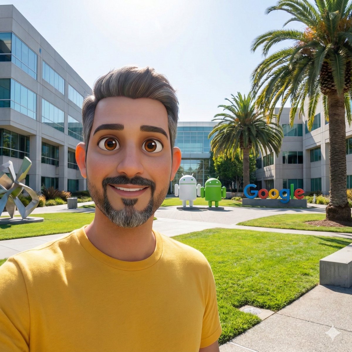 Character placed at Google campus