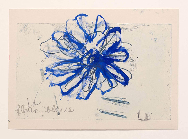 aethersovereign's tweet image. like a memory, 
caught in porcelain blue

&apos;La fleur bleue&apos; (2007)
by Louise Bourgeois