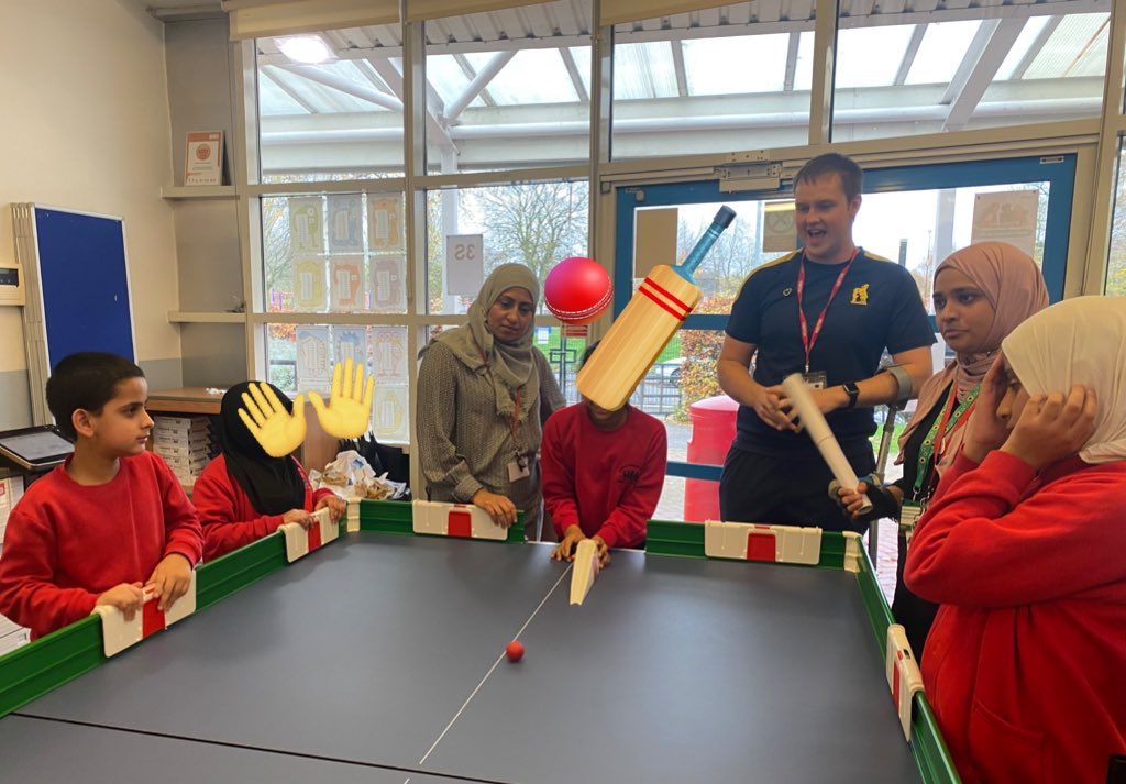 SportAtClifton's tweet photo. What a week for @CliftonPrim ! @BBCCiN celebrating @BrightFutureAs1 @kingsaward then #tablecricket fest with @WarwickshireCF then pupil voice sessions @SportBirmingham and today funetics media session with @pbestfoundation phewโฆ @CliftonCoHead @SparkbrookWMP @SimonFosterPCC https://t.co/JyrIJnEaYx