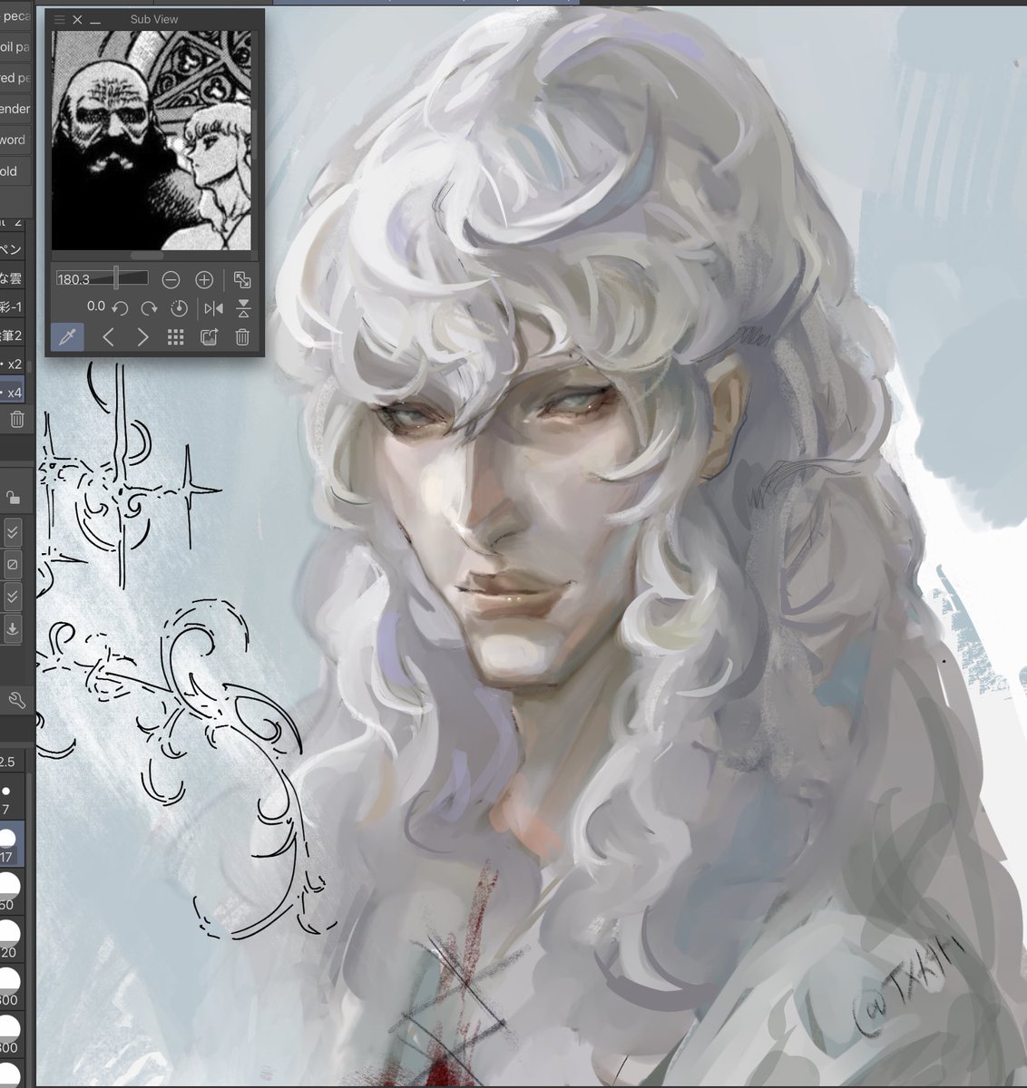 tx_ktti's tweet image. #art #berserk #griffith #sketch