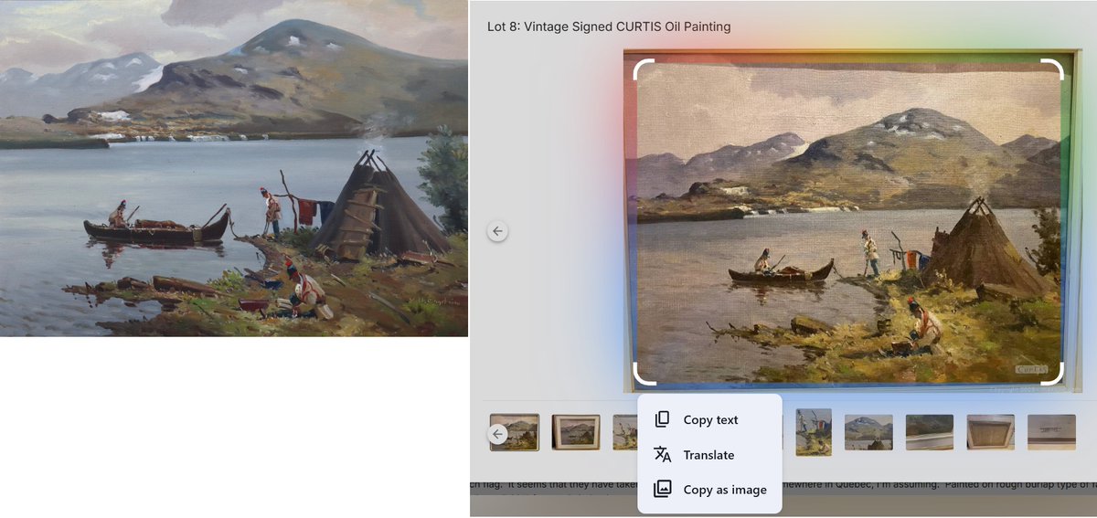 artvalueca's tweet image. Tempted to buy #art from the secondary market?
If you are not able to physically inspect the item, use Chrome browser "Search with Google Lens", to find out if the item was for sale before or it is some sort of a copy or reproduction.
Very clear signatures are red flags.
