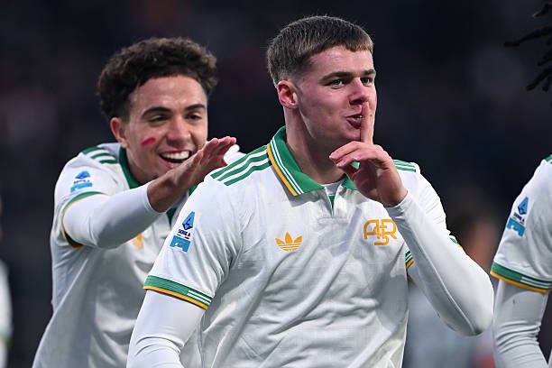 Evan Ferguson, the first Irish player to score in Serie A since Liam Brady.