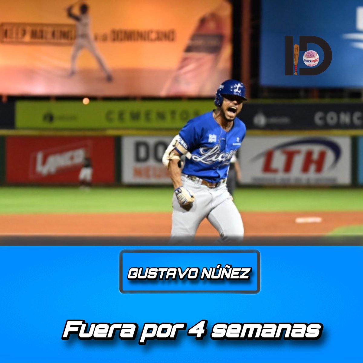 informedeporti's tweet photo. Deportes ID | Personal médico de los Tigres Del Licey informó que el IF Gustavo Núñez se perderá 4 semanas de acción.

#LIDOM  #TigresDelLicey https://t.co/ayUdOBX2qY