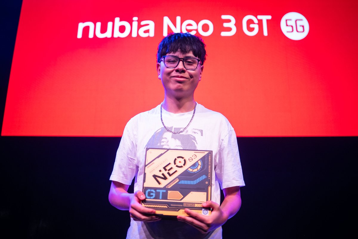 ¡Ganador del torneo de BRAWL STARS de OWN Zaragoza! 

Gracias a <a href="/ZTE_es/">ZTE|nubia España</a>, se lleva un nubia Neo 3 GT 5G: el móvil pensado para competir. 

Con todo lo necesario para jugar y ganar 🚀📱
