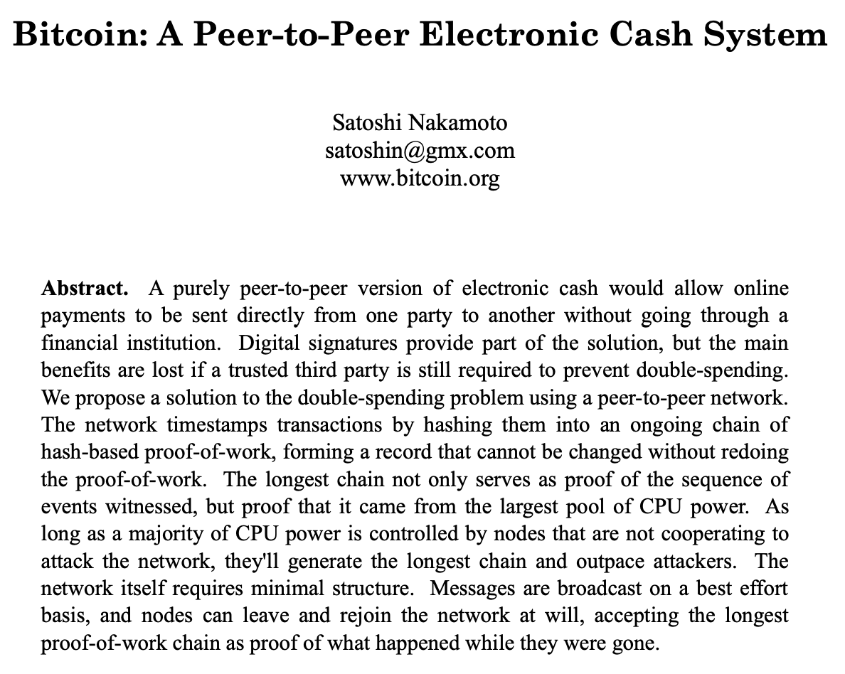 StanichChannel's tweet photo. WHAT IS BITCOIN REALLY?

Ignoring all the Bitcoin propaganda and just focusing on technology, this is what Bitcoin actually is.

Bitcoin was the first implementation of a digital asset.  Before Bitcoin, it was impossible to send someone something over the internet. Of course you are now saying "I have sent many things over the internet," but you have actually instead only sent copies of things. If. you send an email or file, you are just sending a copy.  Bitcoin was the prototype for digital asset technology to prove secure transactions are possible, which it has successfully achieved.

Digital Asset Technology now allows the creation, ownership, and most importantly the secure transfer of "Things" on the internet using distributed ledgers and blockchains.  This technology can now be used to turn physical assets into digital assets and make businesses operate more efficiently. Personal IDs, deeds to property, titles to cars are physical things that can now be made digital so printed paper/plastic is no longer required and transfer is more efficient. Stable Coins can be used to efficiently own and transfer an underlying asset such as a currency or precious metals.  Digital Assets allow the general public to do things they are already doing today more efficiently, what new technology always does.

The current crypto market today is similar to the dot com bubble.  During the dot come bubble, any company that claimed to use the new "Internet Technology" attracted billions from investors, such as 'Pets dot com' or 'Boo dot com.'  After the dot com bubble popped, these companies went under and the new "internet technology" spread into the larger economy making everyday life more efficient. The same will be true with the 'crypto dot come bubble,' most of these crypto coins will become worthless, including Bitcoin, and Digital Asset technology will spread into the larger economy.

Bitcoin is really just the first prototype to prove blockchains can secure transactions of digital assets and allow the ownership of things on the internet. Bitcoin will always be remembered as paving the way for digital asset technology as inevitably becomes worthless and ends up in a museum.

This is a great example of how blockchains work.
https://t.co/yNEyoPbkKG

These are Bitcoin blocks.
https://t.co/P4KFYRFn7B

This shows who the largest holders of Bitcoin are.
https://t.co/DTVVrjNsok

The original Bitcoin White paper is below.

DO YOU AGREE?