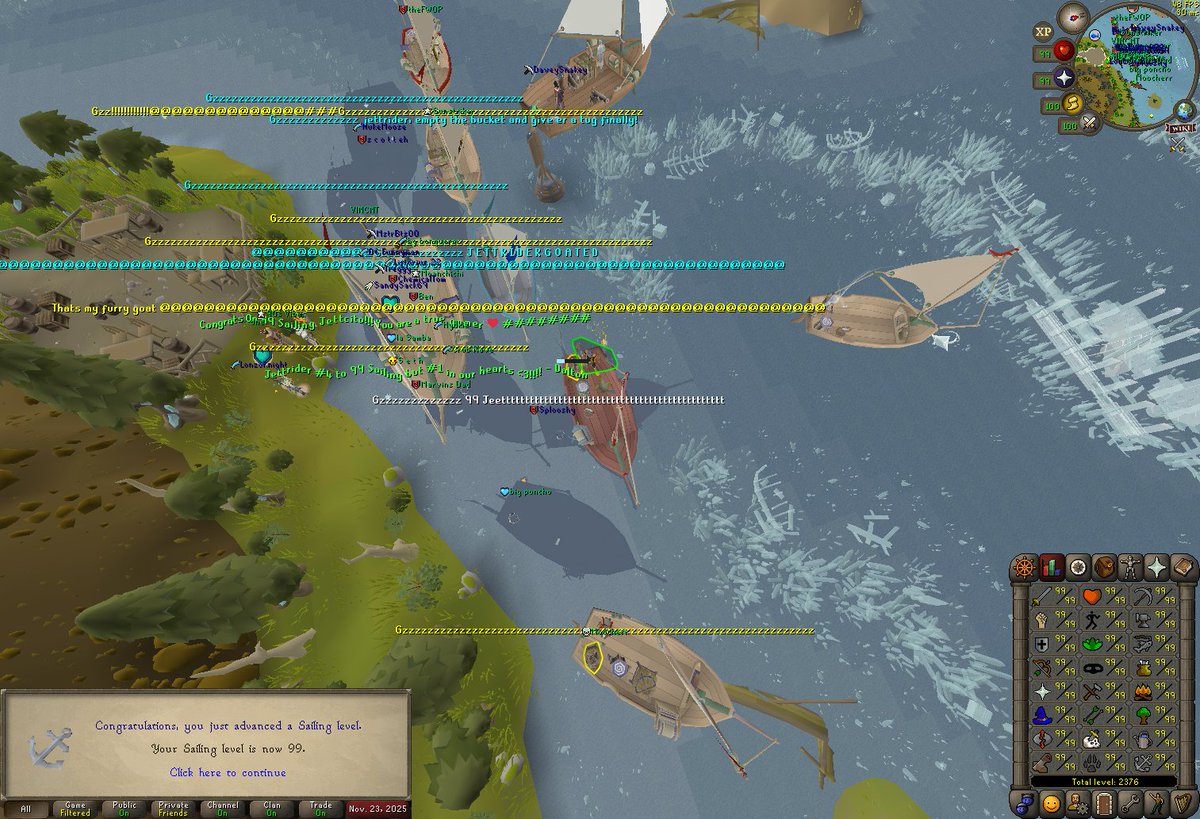 jettriderrs's tweet photo. Snagged #4 to 99 sailing. Had a blast, especially when trying to figure out the new trials on the spot.

Some highlights along the way:
- Soup pet at level 98
- 6h pb is currently rec (will be beaten quickly) https://t.co/L6FjGBGhBm