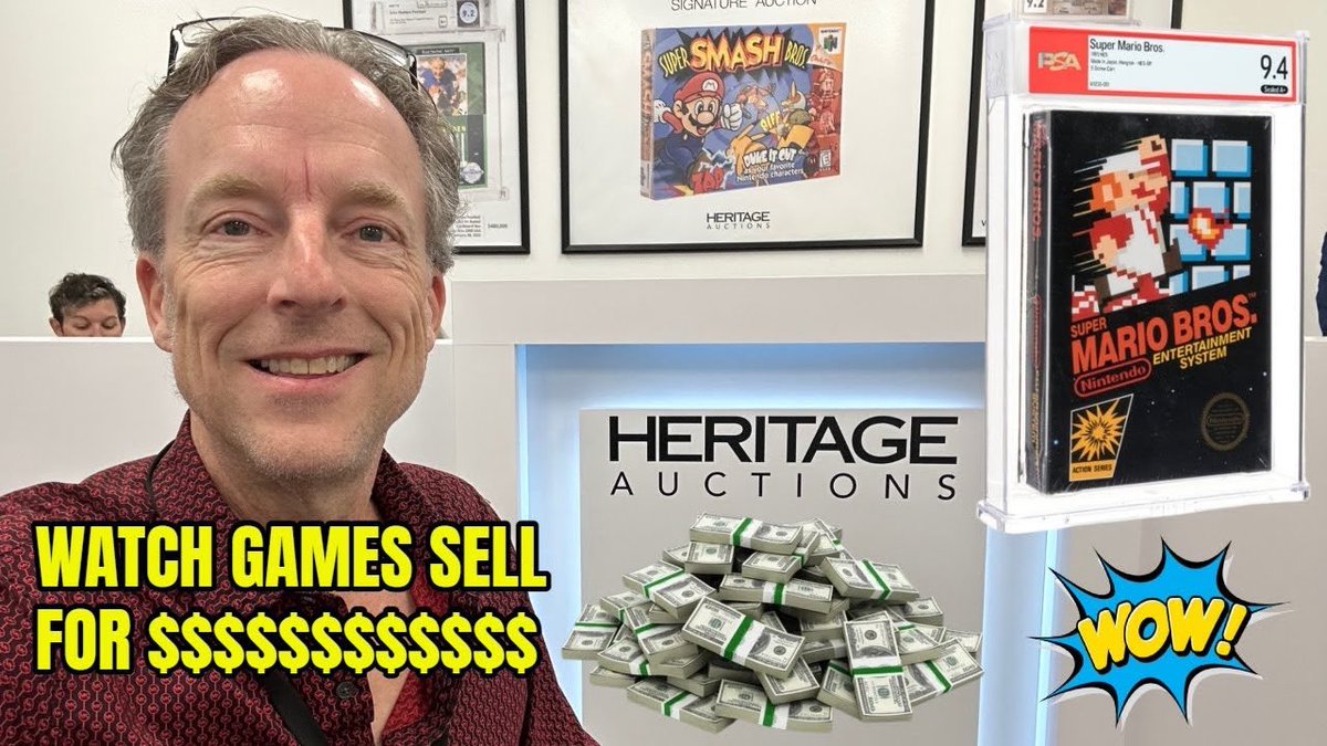 New Video! 
Have you ever seen a video game sell for six figures? Watch: >> youtu.be/GMMnQG2Q5oU?si…
<a href="/HeritageAuction/">Heritage Auctions</a>