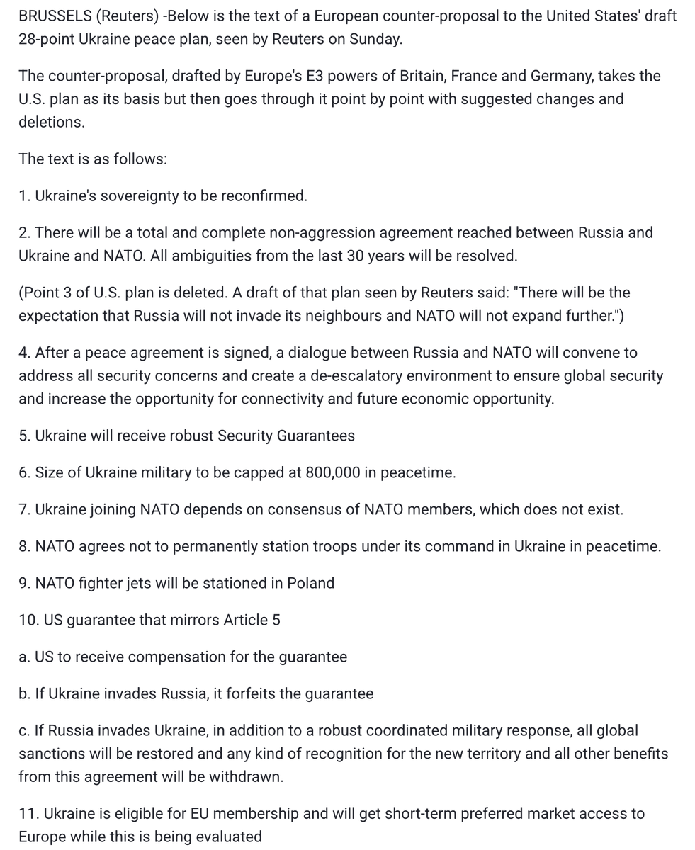 maria_drutska's tweet image. The full text of the EU counterproposal has been released.

Interesting reading. I wonder how the negotiations this week will go.