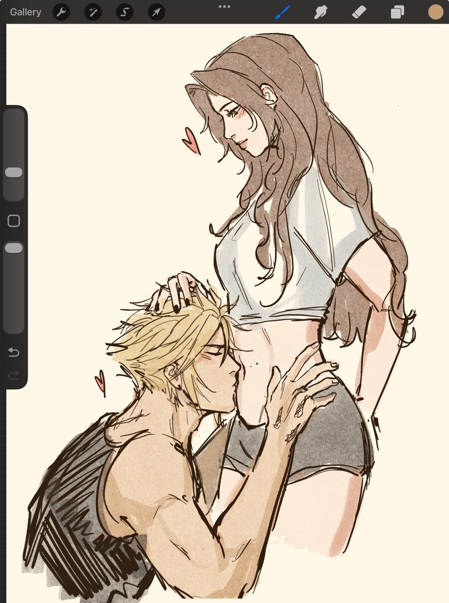 tummy kisses

#clerith #ff7