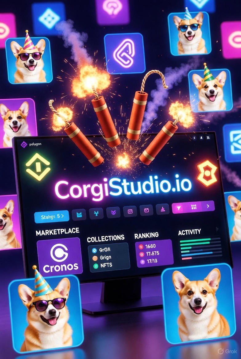 CBS2Inc's tweet image. • Share to X with auto corgi GIFs &amp;amp; polls 😍
• Faster mobile UI + neon vibes all day 🌃
• Audited contracts &amp;amp; smoother wallet connects 🔐
Who’s coming to yap &amp;amp; stack with us? 👀
corgistudio.io
#CorgiStudio #Cronos #Base #Polygon #NFTs