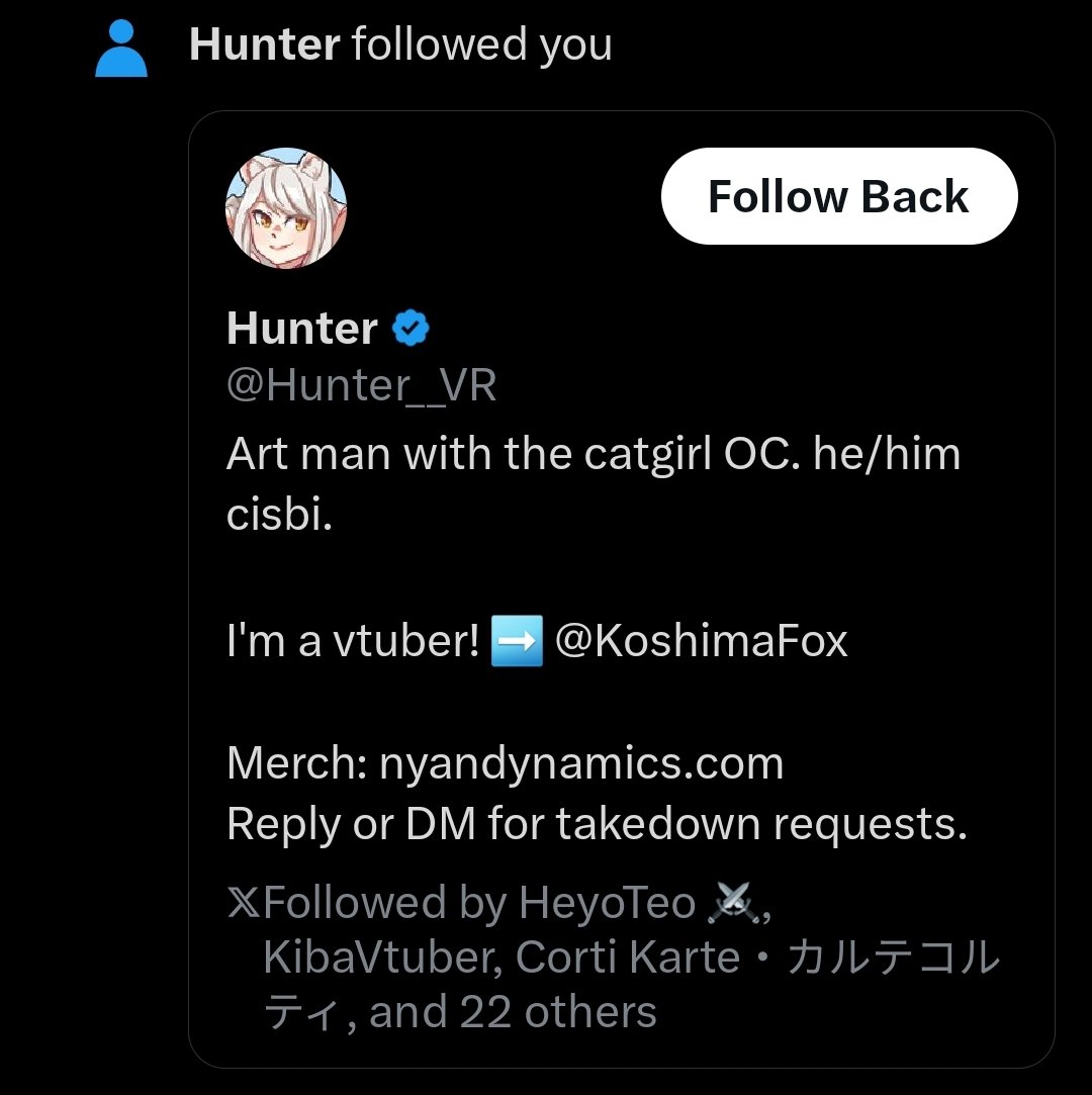 LocalEStalker's tweet image. Idk if I should say thank you or ask if you're lost LMFAO 
@Hunter__VR Thanks for the follow 🫰🏻