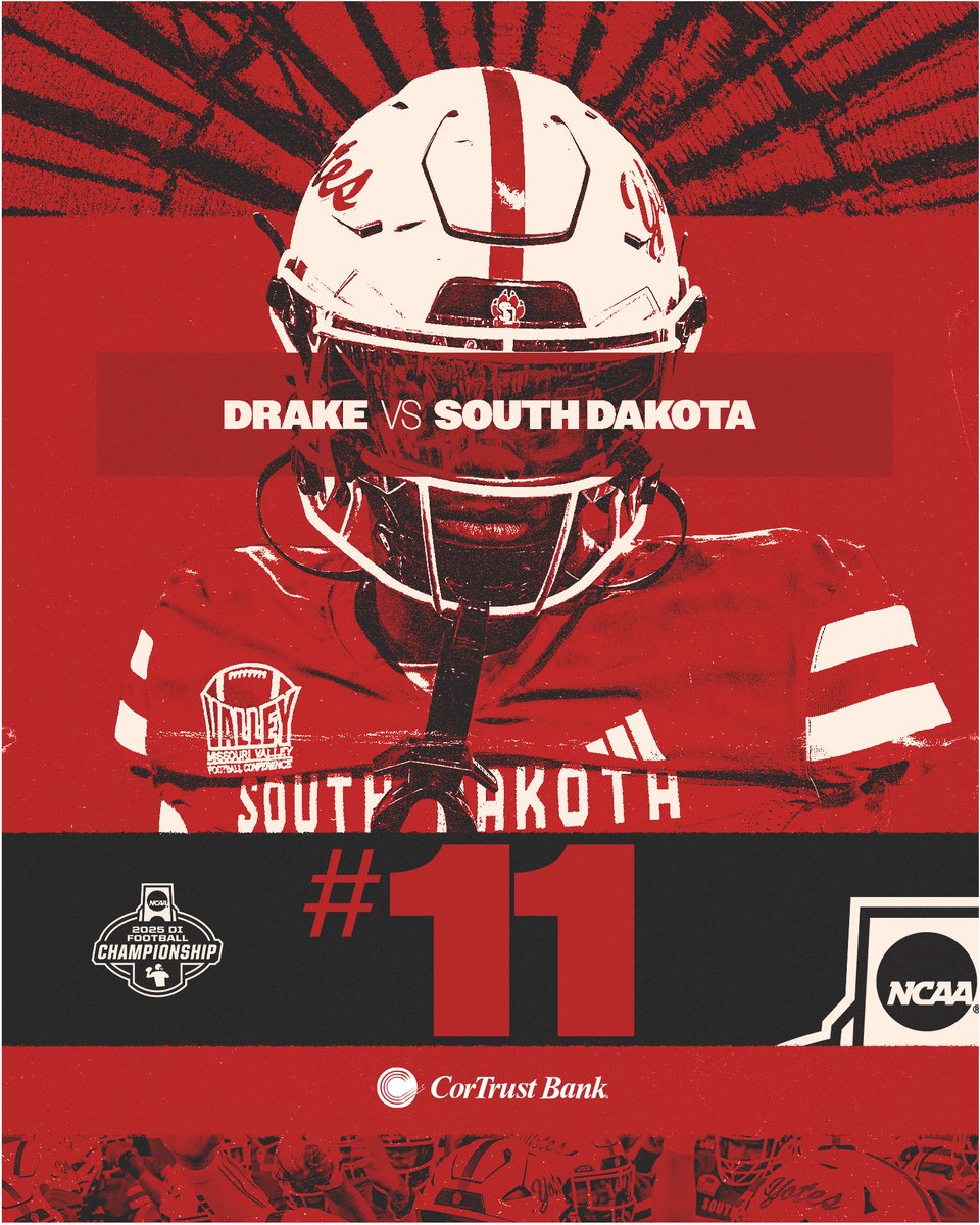 SDCoyotesFB's tweet image. 𝐍𝐎. 𝟏𝟏 𝐒𝐄𝐄𝐃

South Dakota will host Drake on Saturday, Nov. 29 in the DakotaDome!

#GoYotes