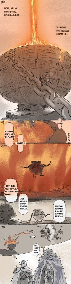 Personally  I think this is the most likely way Alexander got to Farum Azula XD