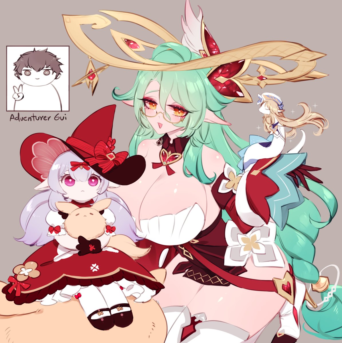 Celestial_Sect's tweet photo. Alizhu
QleeQlee
Nisheng
Very lucky Adventurer Gui https://t.co/L0wm5Wl2pj