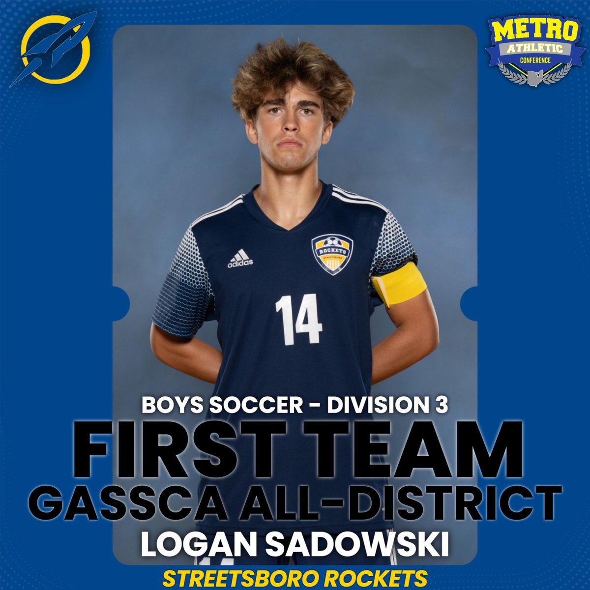 Congratulations to the Division 3 Boys Soccer All-District winners from the MAC!
- Isaiah Kurtz (Cloverleaf) <a href="/ColtsHS_soccer/">Cloverleaf Colts Soccer</a> 
- Ethan Laryea (Streetsboro) <a href="/SboroAthletics/">Streetsboro Athletics</a> 
- Logan Sadowski (Streetsboro)