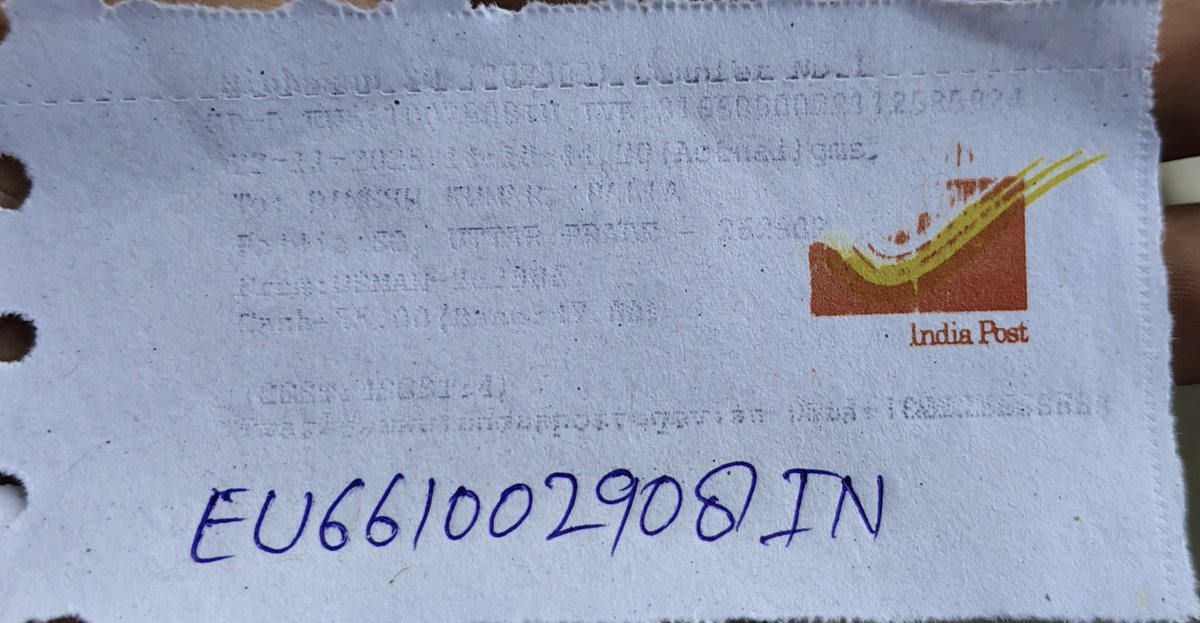 vishnu_p's tweet photo. प्रेषक दिनेश गुप्ता पलिया के महोदय @cpmgup स्पीड पोस्ट आर्टिकल EU661002908IN को प्राप्तकर्ता उसमान पुत्र अजीज अहमदC/oजनता साइकल स्टोर ग्राम सुथना बरसोला पोस्ट तिकुनिया तहसील निघासन जनपद खीरी के पते पर जल्द से जल्द होमेडिलिवेरी करने की कृपा करें धन्यवाद @cpmgup
@IndiaPostOffice https://t.co/YUwiIwohGZ