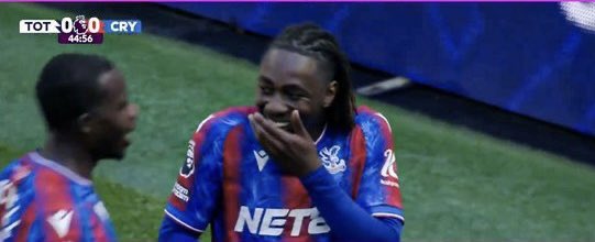 Eze laughing at Spurs. Football heritage