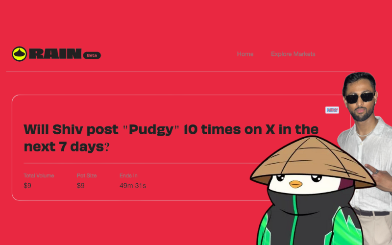 n1ssue's tweet image. YOOOOO LET&apos;S MAKE A BET!

@shivst3r mentioning &quot;Pudgy&quot; Atleast 10 times within 7 Days :P WYT?

Take me up on @Rain__Protocol, Link below 👇