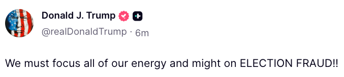 Translation: We have to rig it now as there's no chance we'll win without cheating.